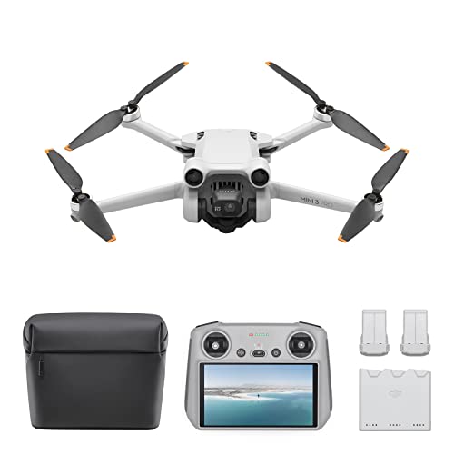 DJI Mini 3 Pro (DJI RC) & Fly More Kit Plus – Lightweight and Foldable Camera...