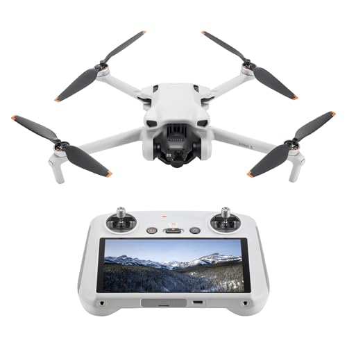 DJI Mini 3 (DJI RC) , Lightweight 3x Mechanical Gimbal Mini Camera Drone with 4K...