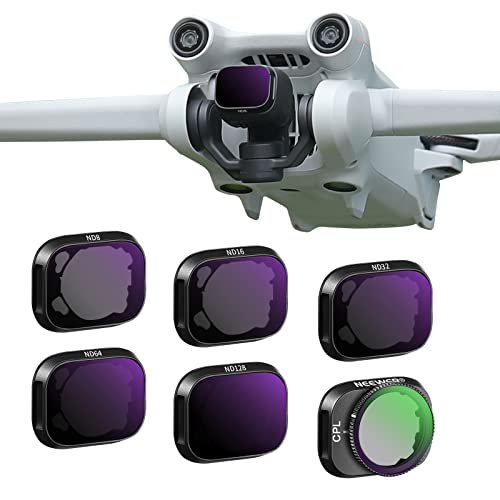 NEEWER ND Filter Set Compatible with DJI Mini 3/Mini 3 Pro, 6 Pack CPL ND8 ND16...