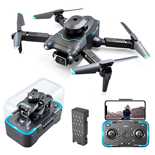 REHOBBKID Mini Drone for Kids with 4K Dual Camera, S96 Foldable WiFi FPV Live...