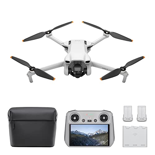 DJI Mini 3 Fly More Combo (DJI RC) - Lightweight and Foldable Mini Camera Drone...