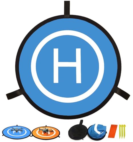 Drone Landing Pad 21.65inch Portable Foldable Aircraft Launch Pad for RC Drones...