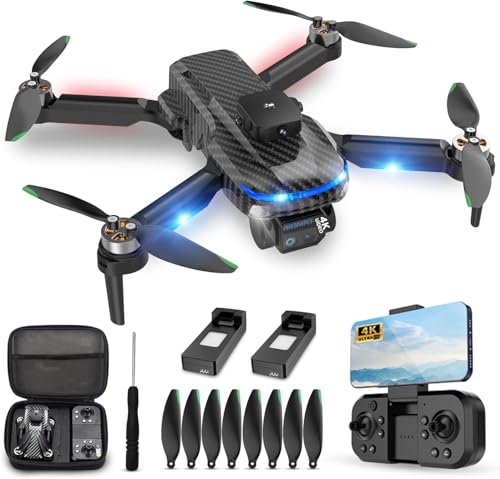 4K Drone for Kids Beginners,Emergency Stop,Headless Mode,Carrying Case,360...