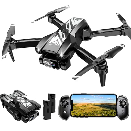 Mini Drone with Camera for Kids Adults-1080P FPV Camera Foldable Drone with...