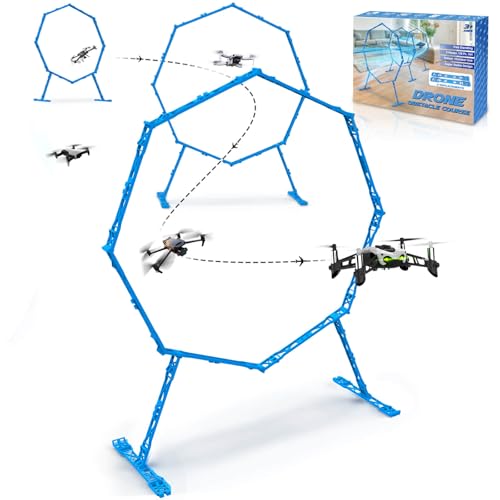 Beria Drone Obstacle Course, Includes 3 Pack Easy to Build Obstacle Hoop, FPV...