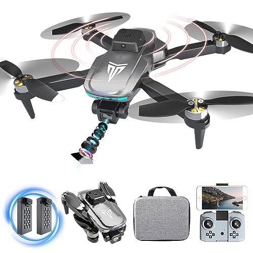 Brushless Motor Drone with Camera-4K FPV Foldable Drone with Carrying Case,40...