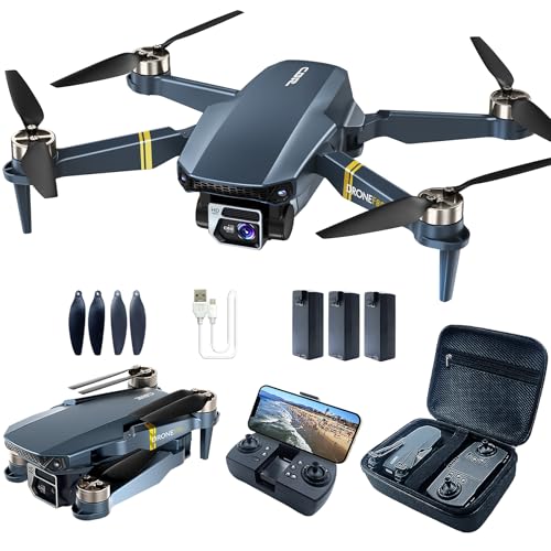 Brushless Super Endurance Foldable Drone with Camera for Beginners–60+ min...