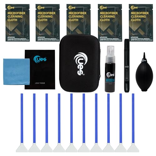 UES DSLR Camera Sensor and Lens Cleaning Travel Kit: Full-Frame Sensor Cleaning...