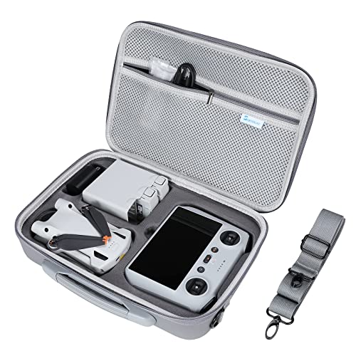 SKYREAT Mini 3 / Mini 3 Pro RC Case, Portable PU Leather Storage Shoulder Bag...